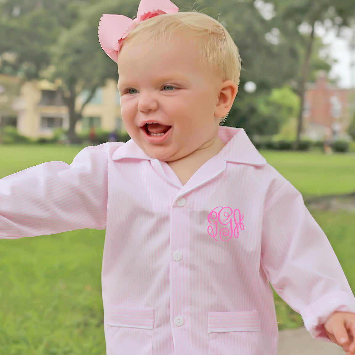 Pink Stripe Classic Pajamas
