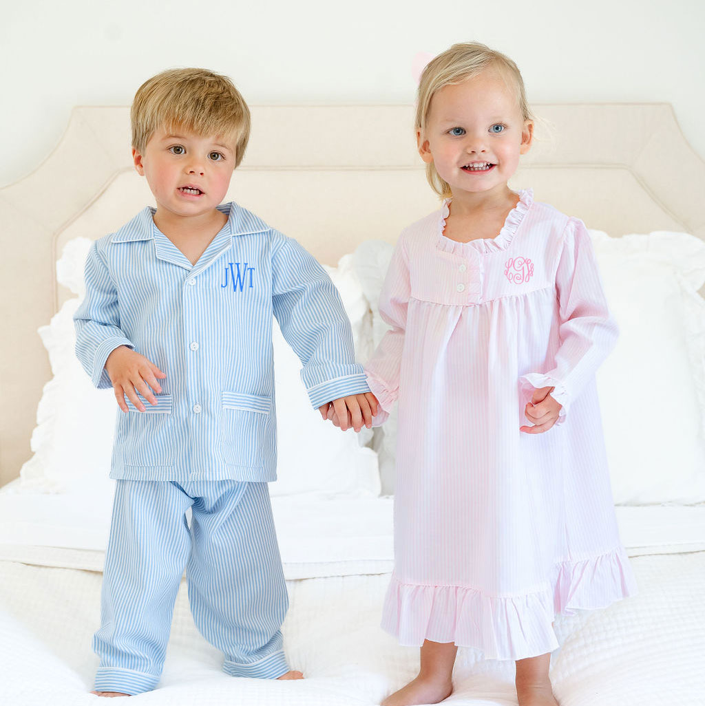 Blue Stripe Classic Pajamas