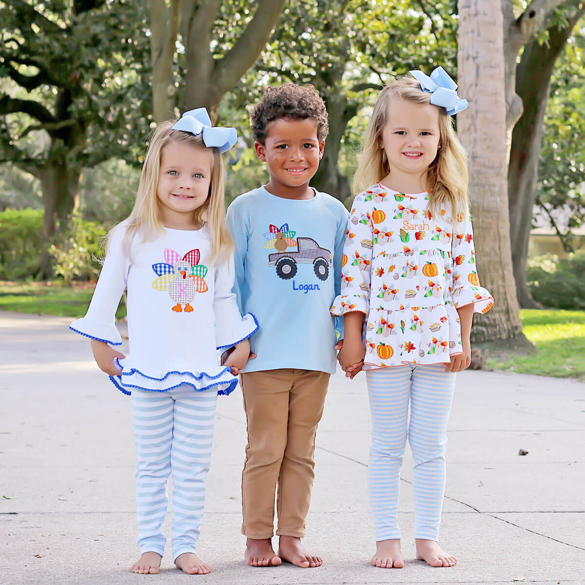 Thanksgiving Feast Print Callie Legging Set