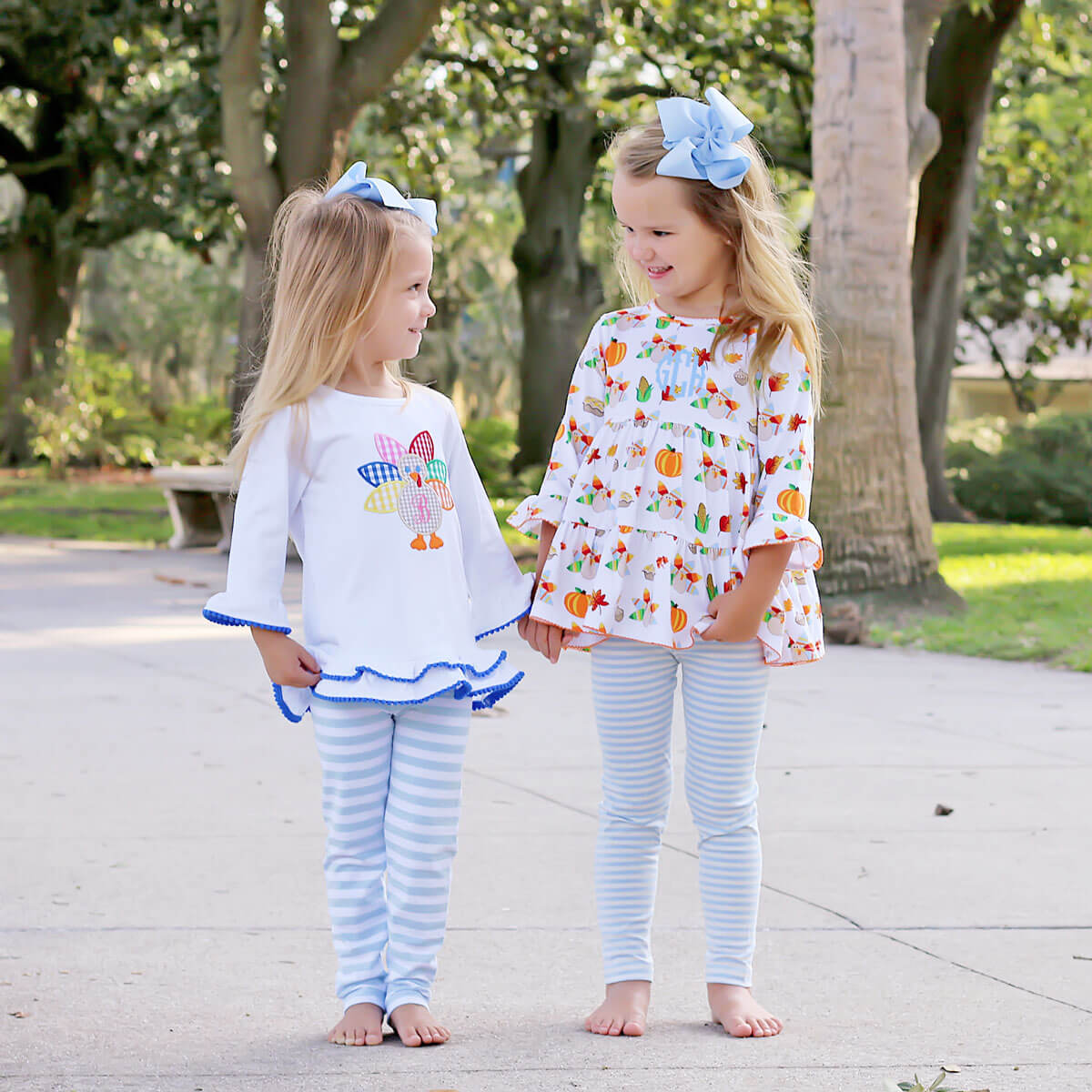 Thanksgiving Feast Print Callie Legging Set