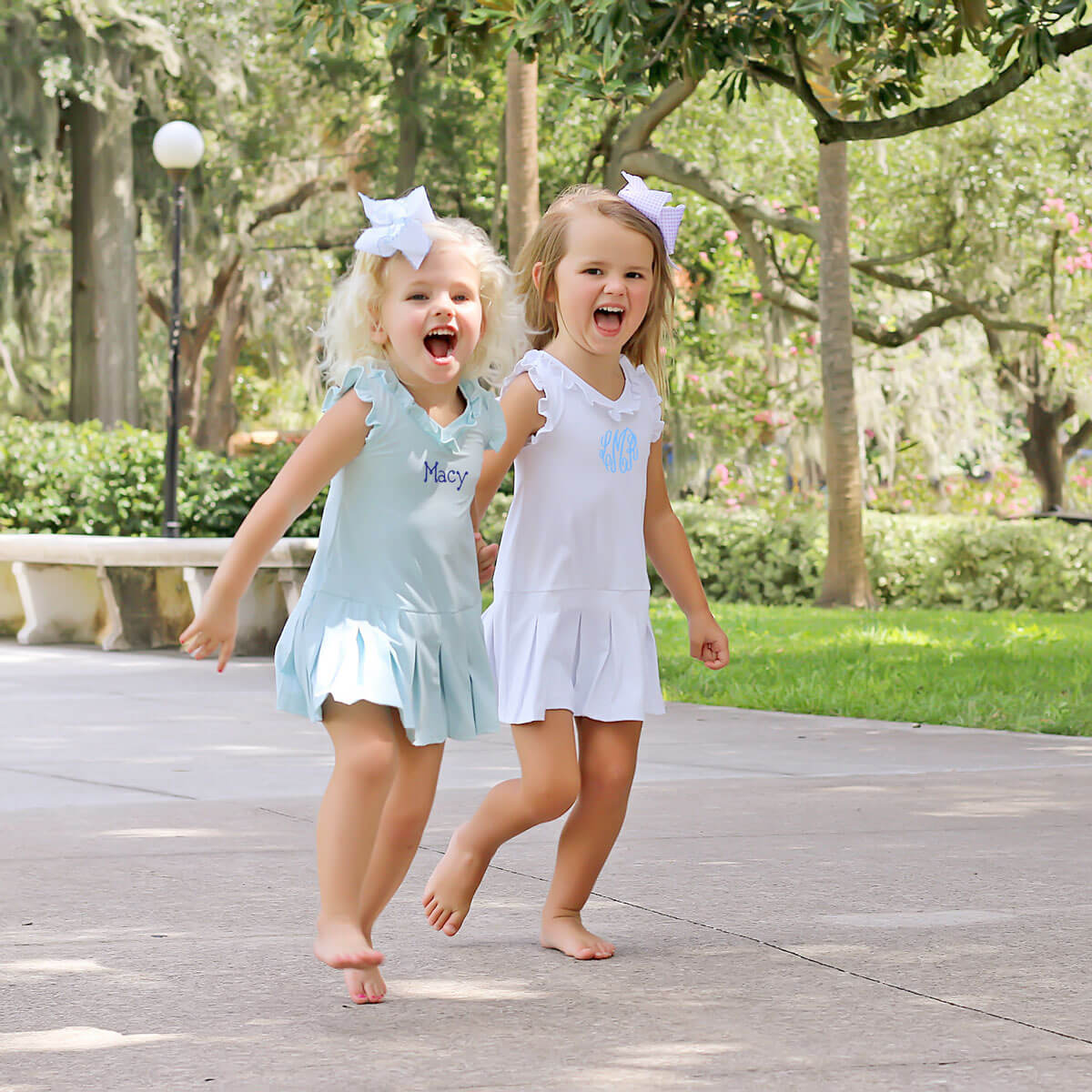 Light Blue Ruffle Tennis Dress