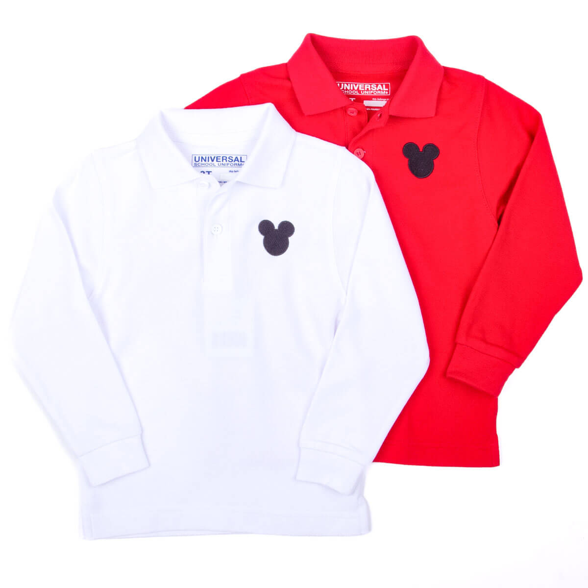 Mouse Ears Long Sleeve Polo