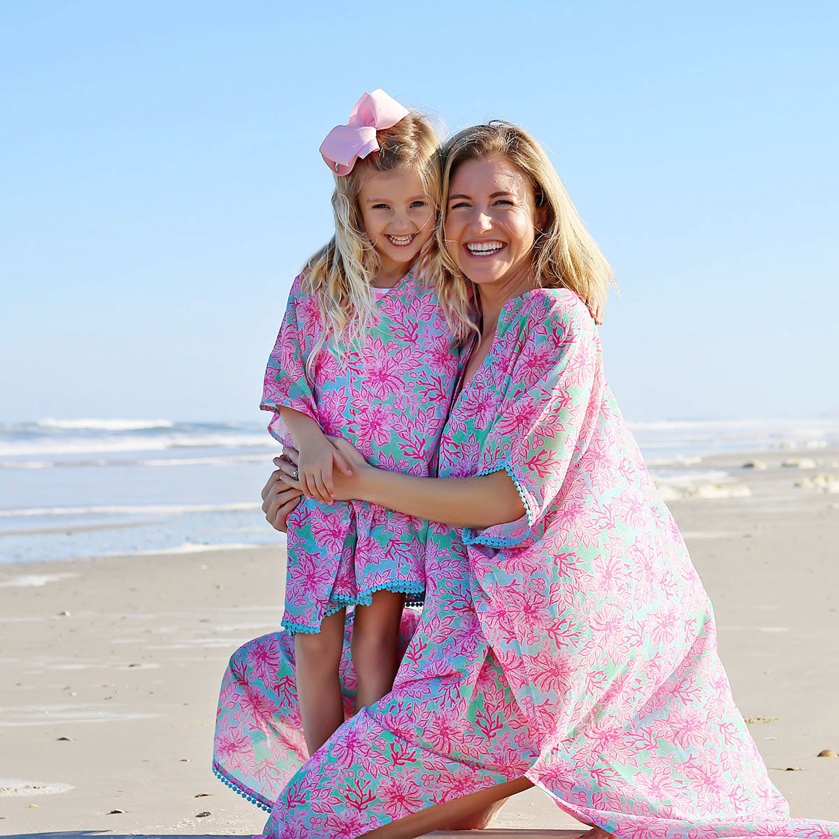 Botanical Island Pink Swim Cover Up