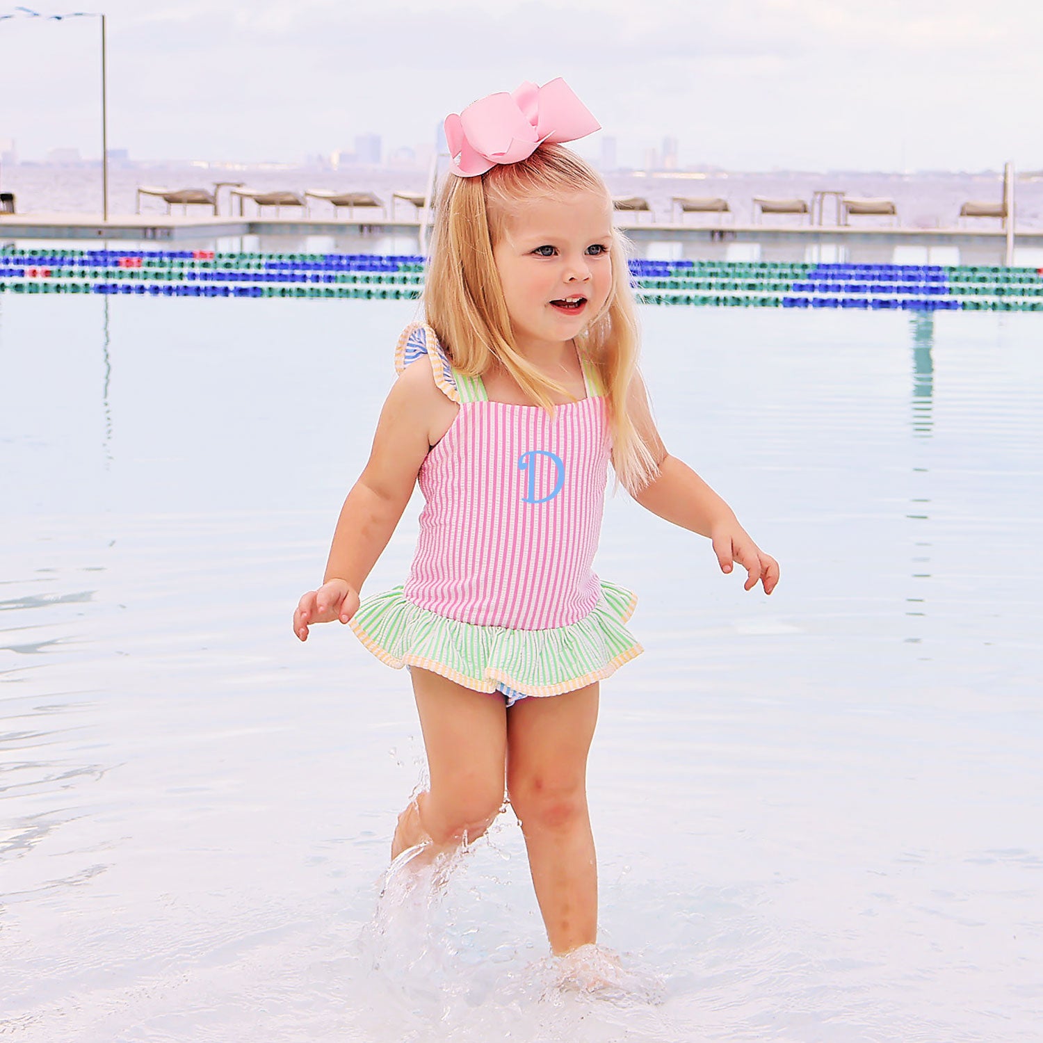 Gingham Check One Piece in Ruby