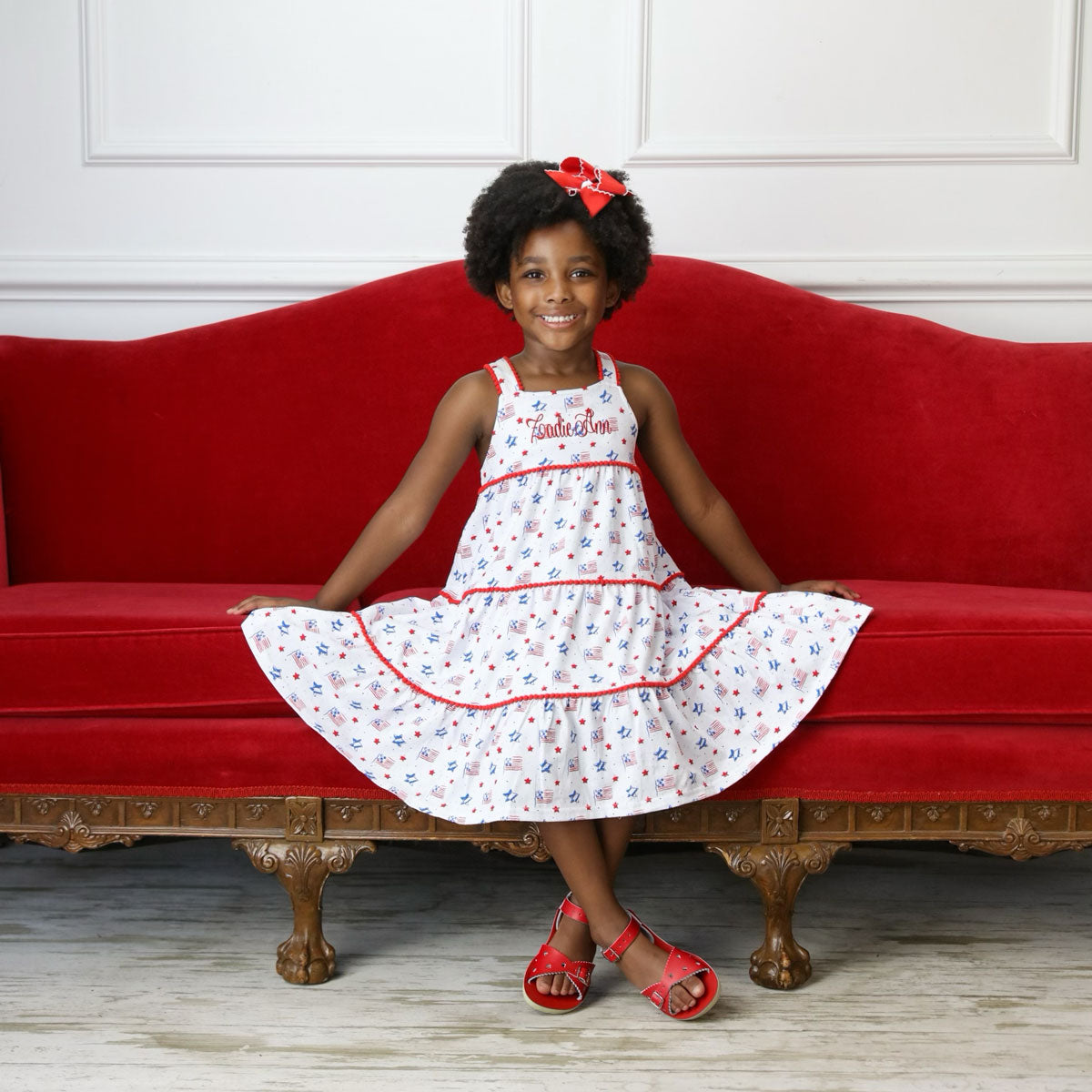 Flag Print Callie Dress