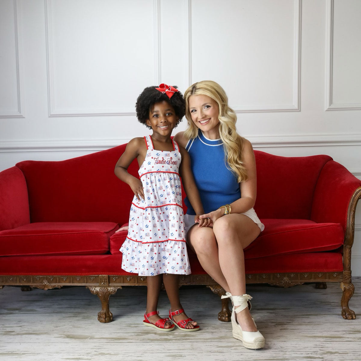 Flag Print Callie Dress