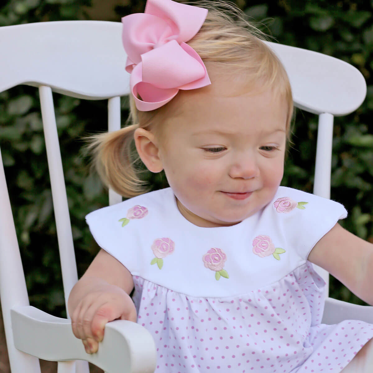 Pink Polka Dot Lindsey Dress