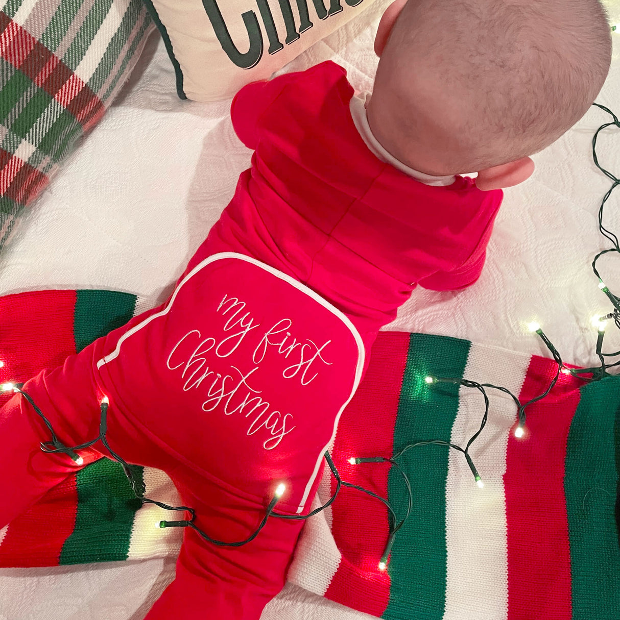 Happy Santa Red Zip Sleeper
