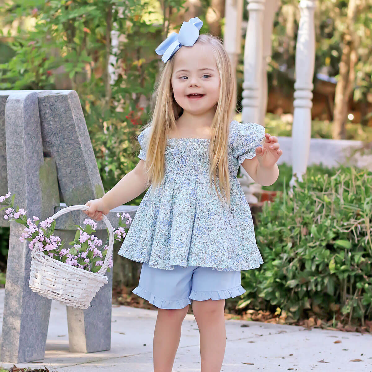Enchanted Floral Smocked Hannah Short Set