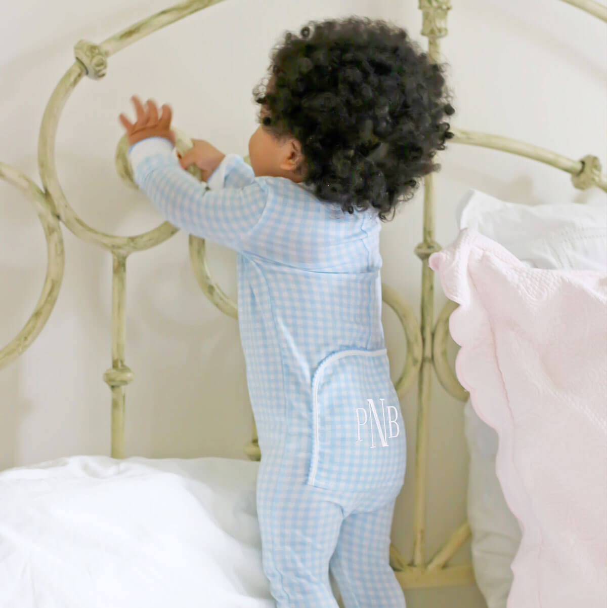 Gingham Zip Sleeper