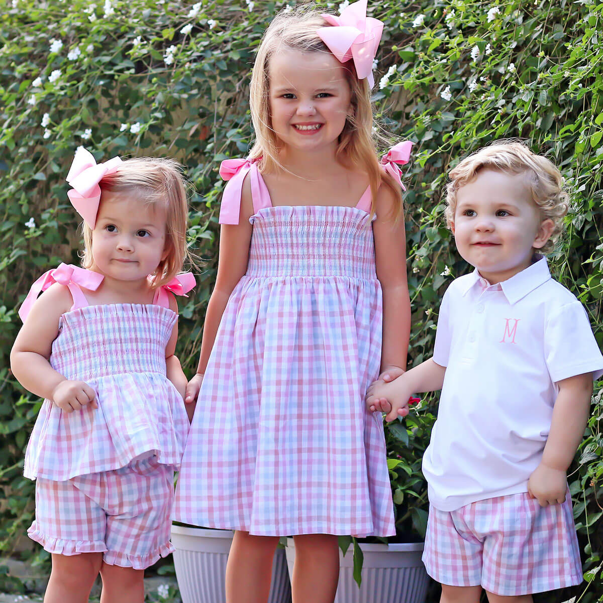 Pastel Check Short Set