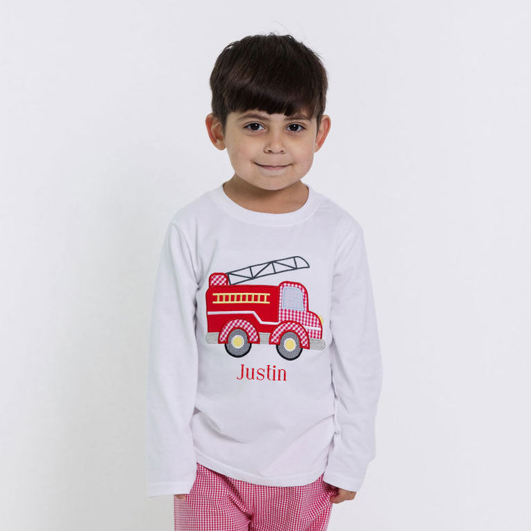 Firefighter to the Rescue White Long Sleeve Shirt