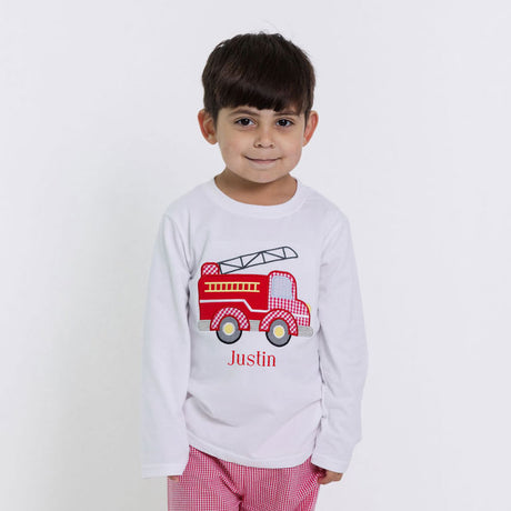 Firefighter to the Rescue White Long Sleeve Shirt