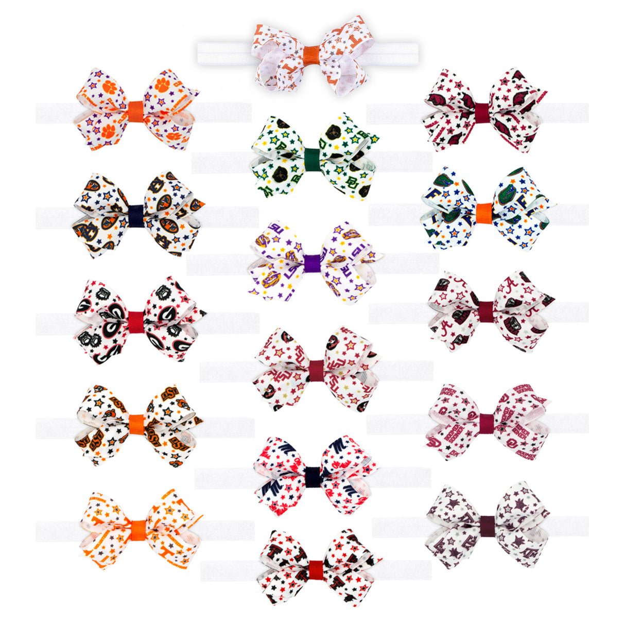 Collegiate Baby Headband Bow