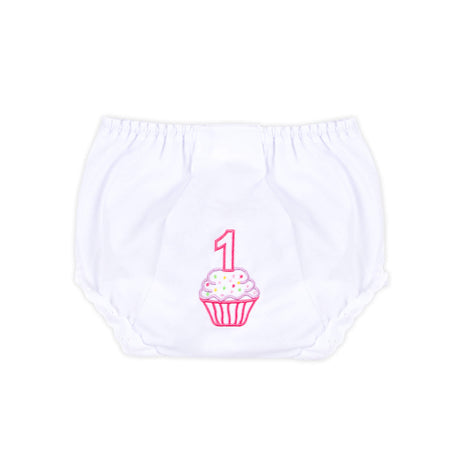 Birthday Cupcake White Bloomer