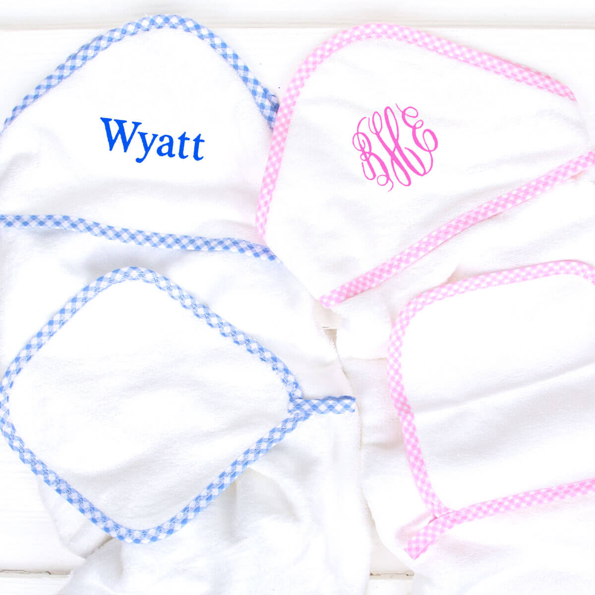 Seersucker Hooded Towel Set