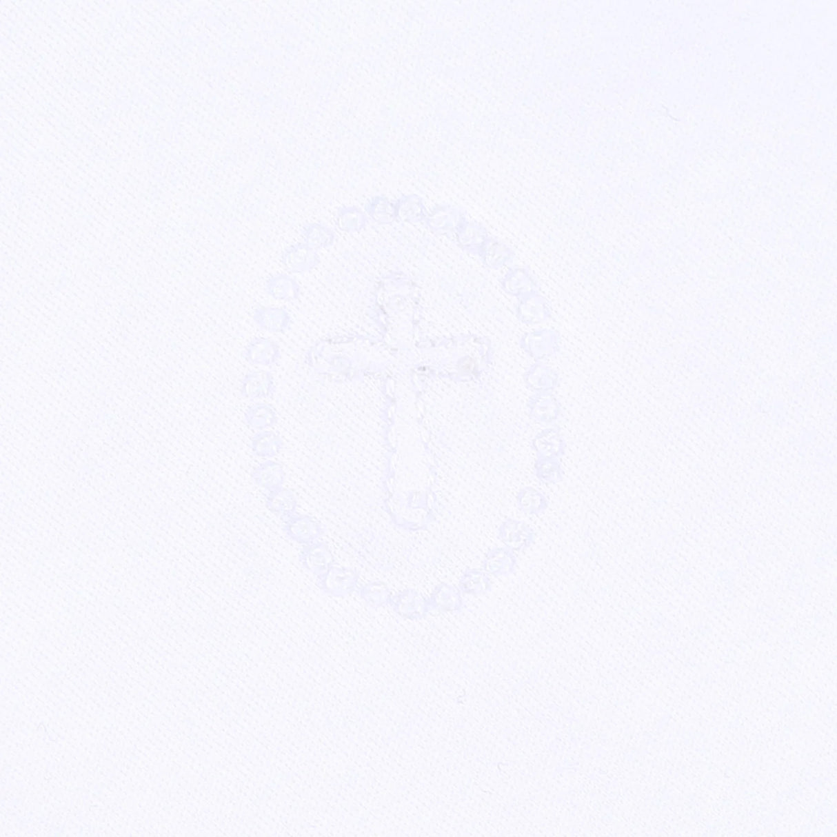 Blessed Cross Embroidered Short Sleeve Gown