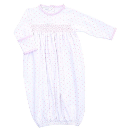 Polka Dot Smocked Essentials Gown
