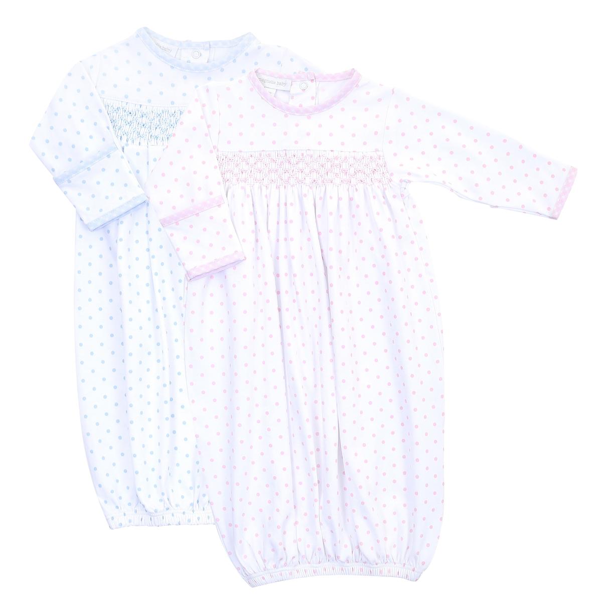 Polka Dot Smocked Essentials Gown