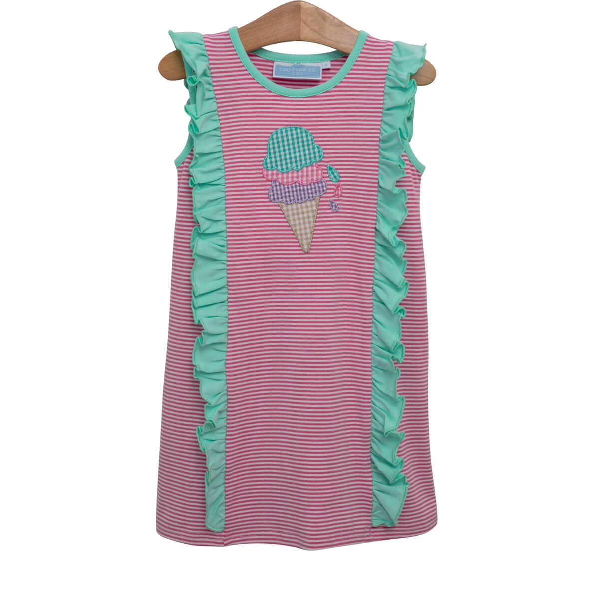 Ice Cream Cone Ruffle Dress