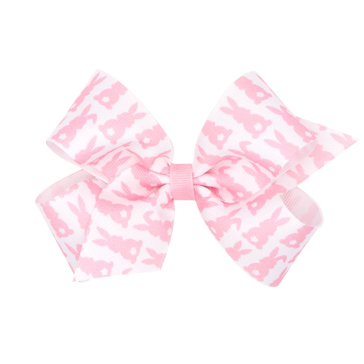 Pink Bunny Print Grosgrain Bow