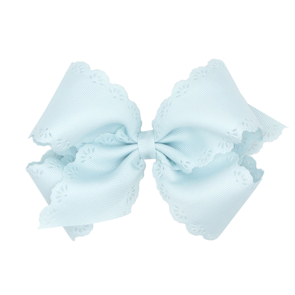 Eyelet Embossed Grosgrain Bow