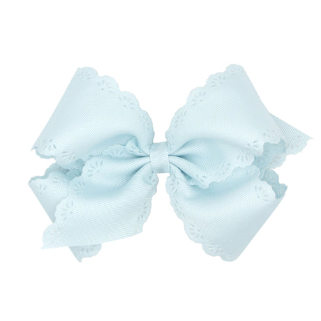 Eyelet Embossed Grosgrain Bow