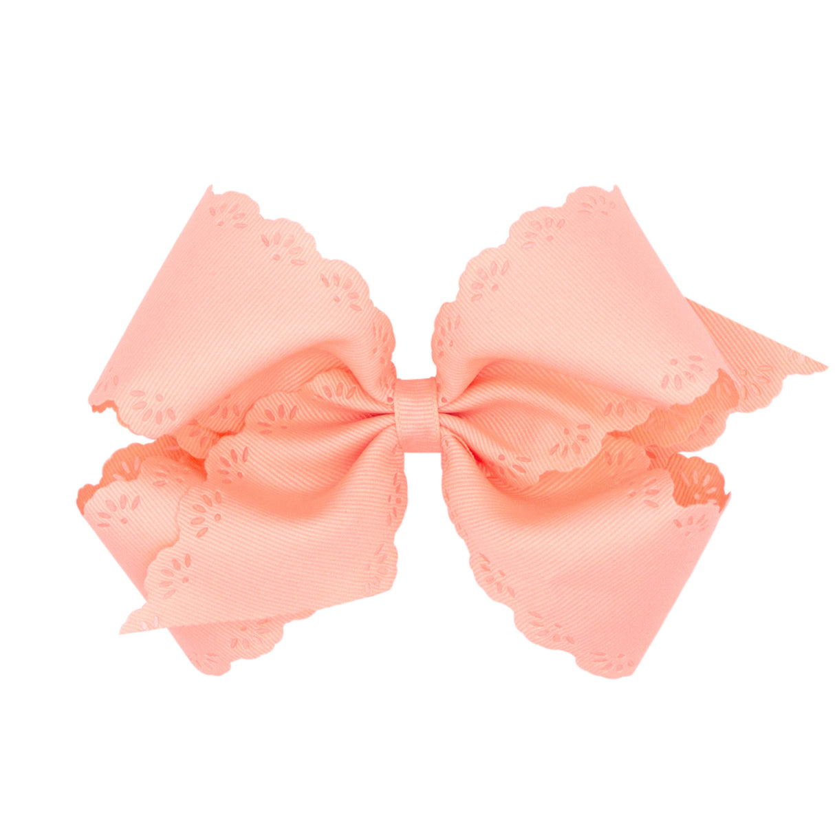 Eyelet Embossed Grosgrain Bow