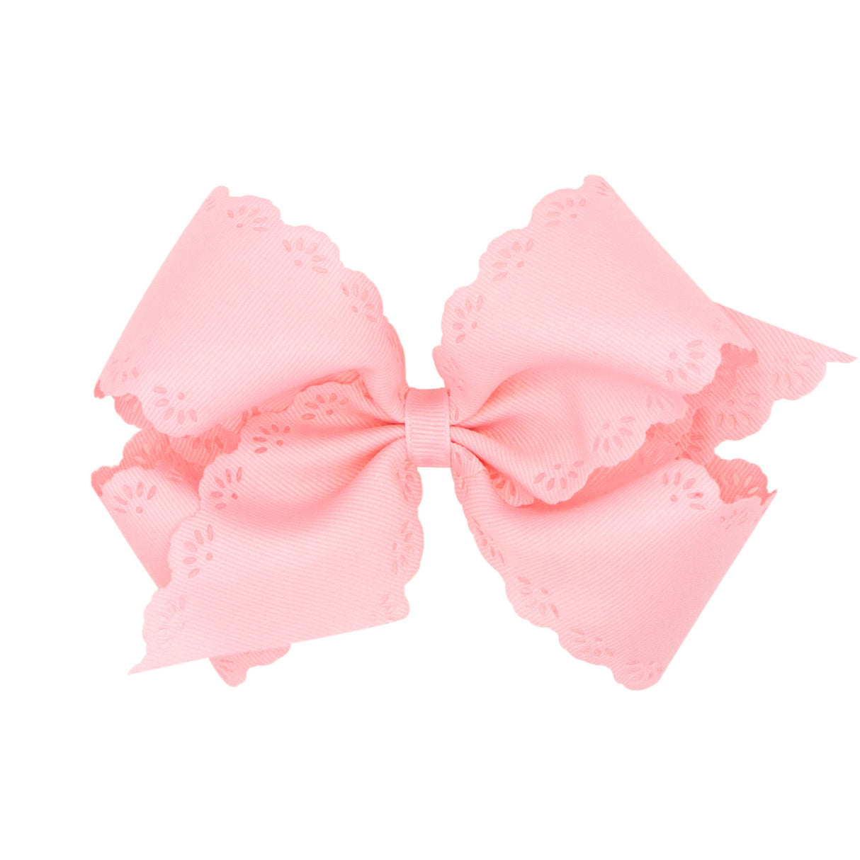 Eyelet Embossed Grosgrain Bow