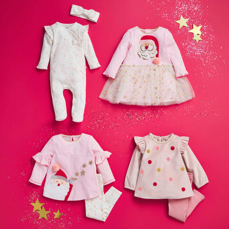 Santa Pink Tunic and Legging Set