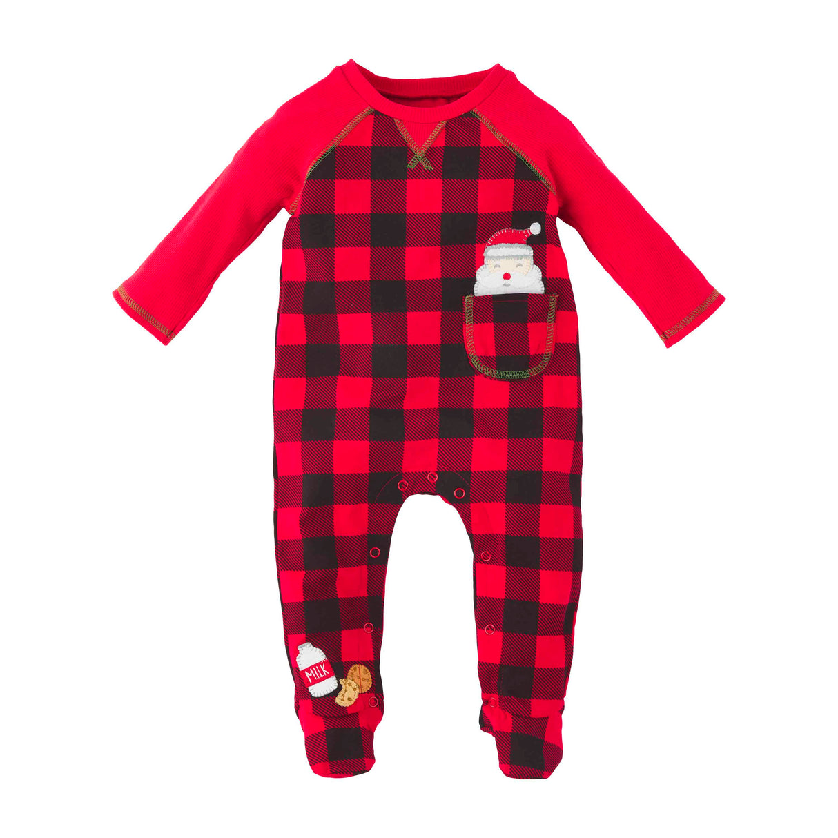 Santa Buffalo Red Plaid Baby Sleeper