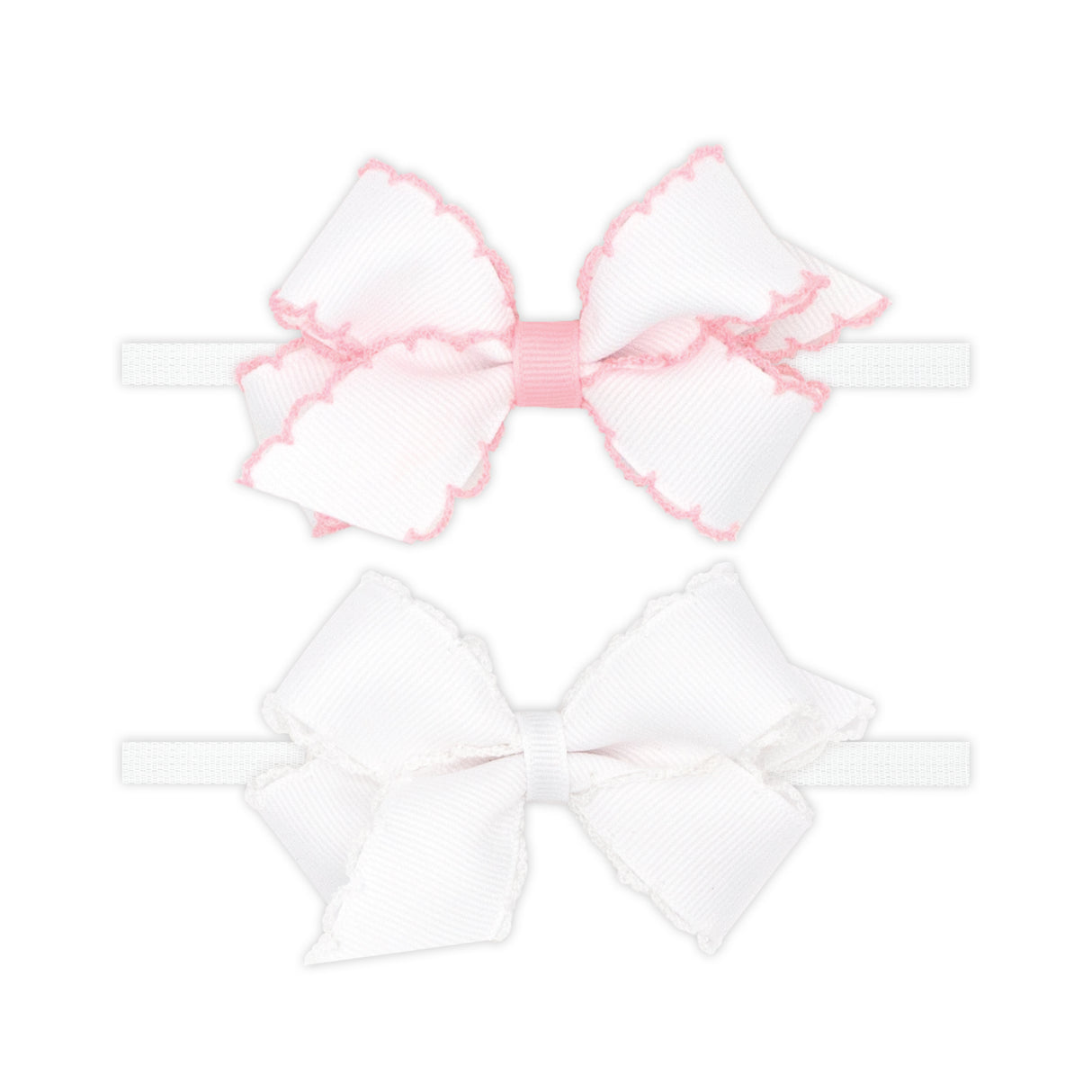 Mini Moonstitch Grosgrain Two Pack Headband Bows