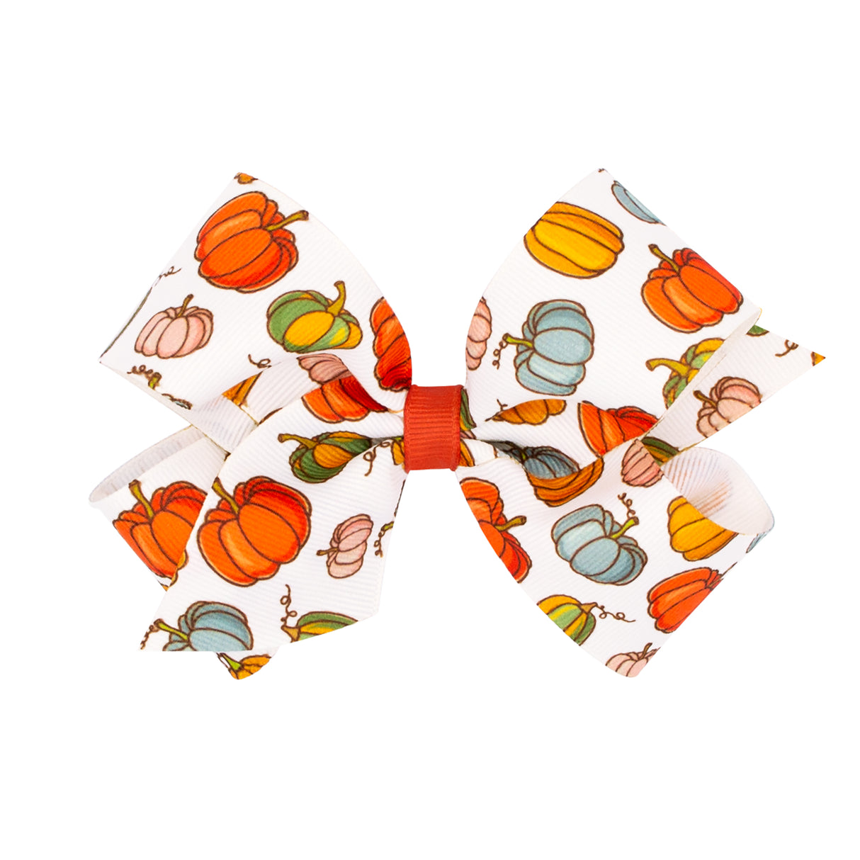 Fall Pumpkin Harvest Grosgrain Bow