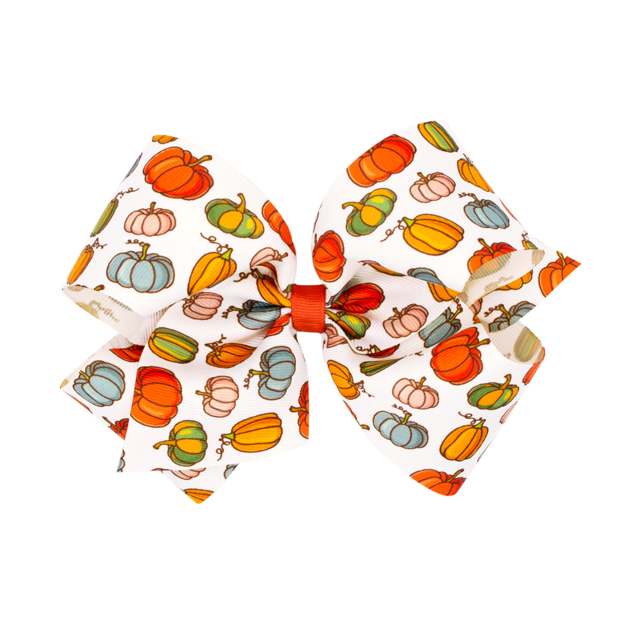 Fall Pumpkin Harvest Grosgrain Bow