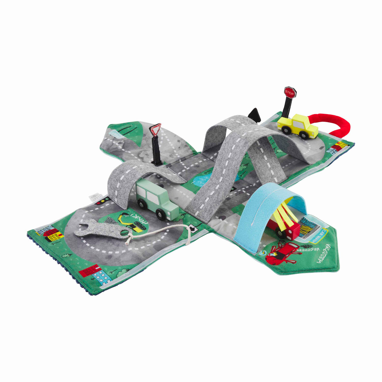 Car Racing Tracks Plush Set