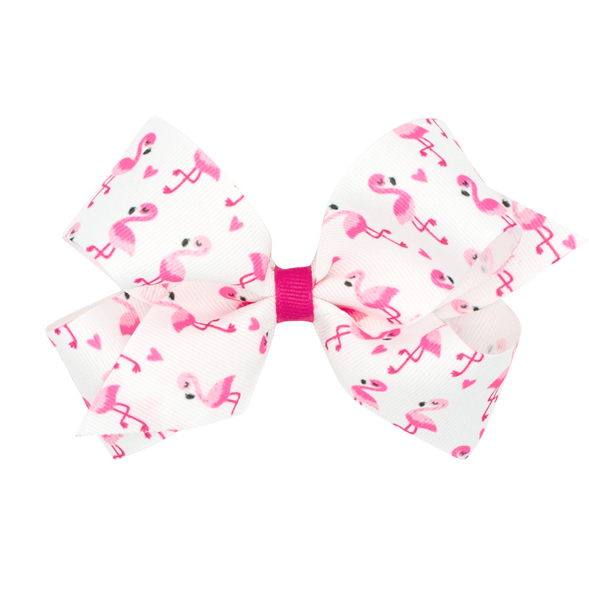 Flamingo Print Grosgrain Bow