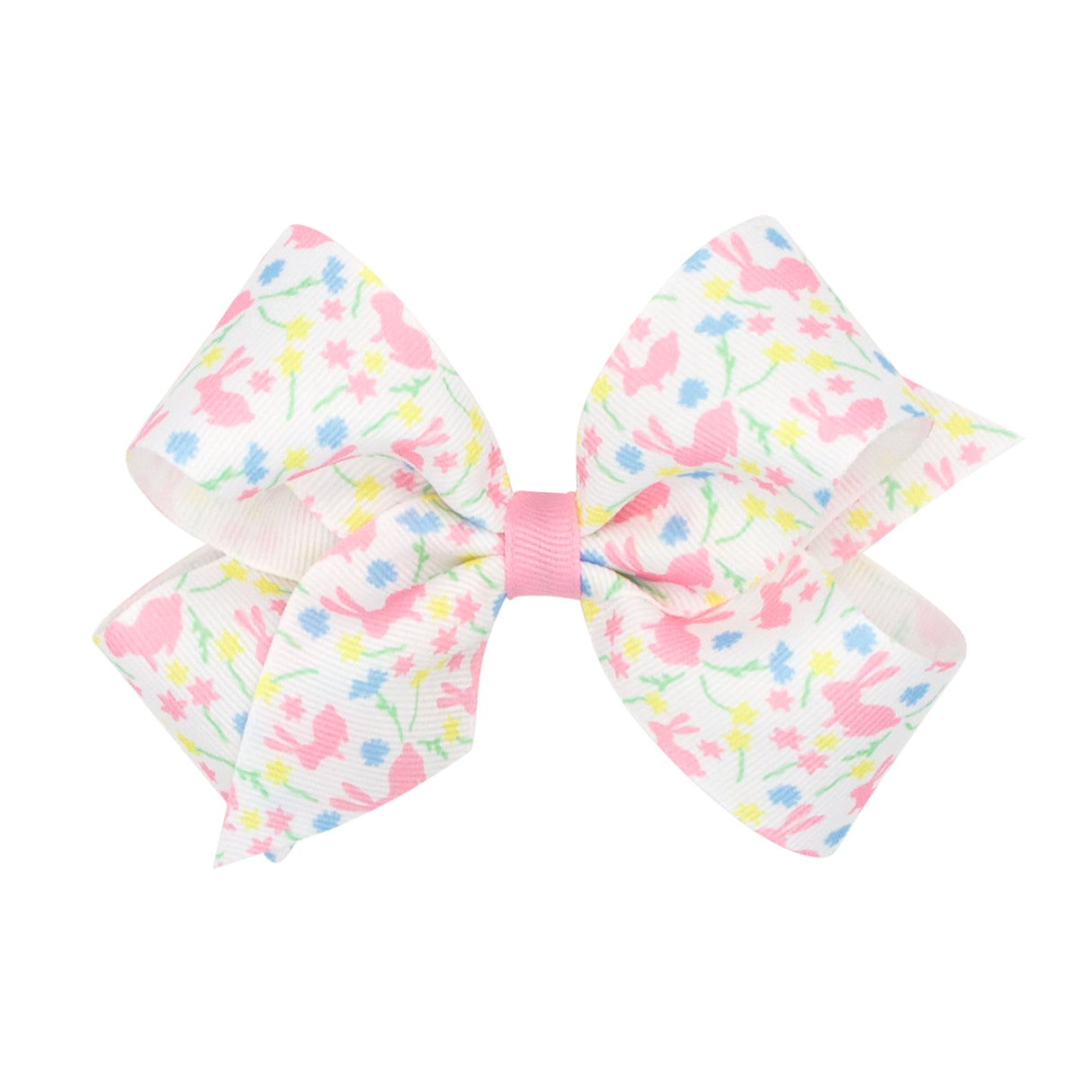 Floral Bunny Grosgrain Bow