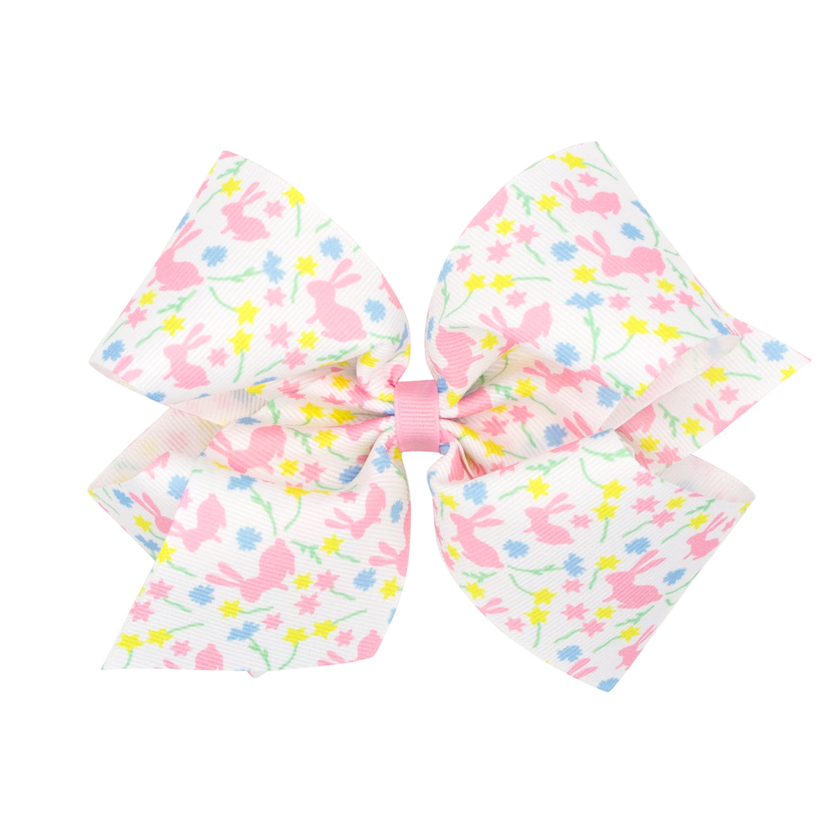 Floral Bunny Grosgrain Bow