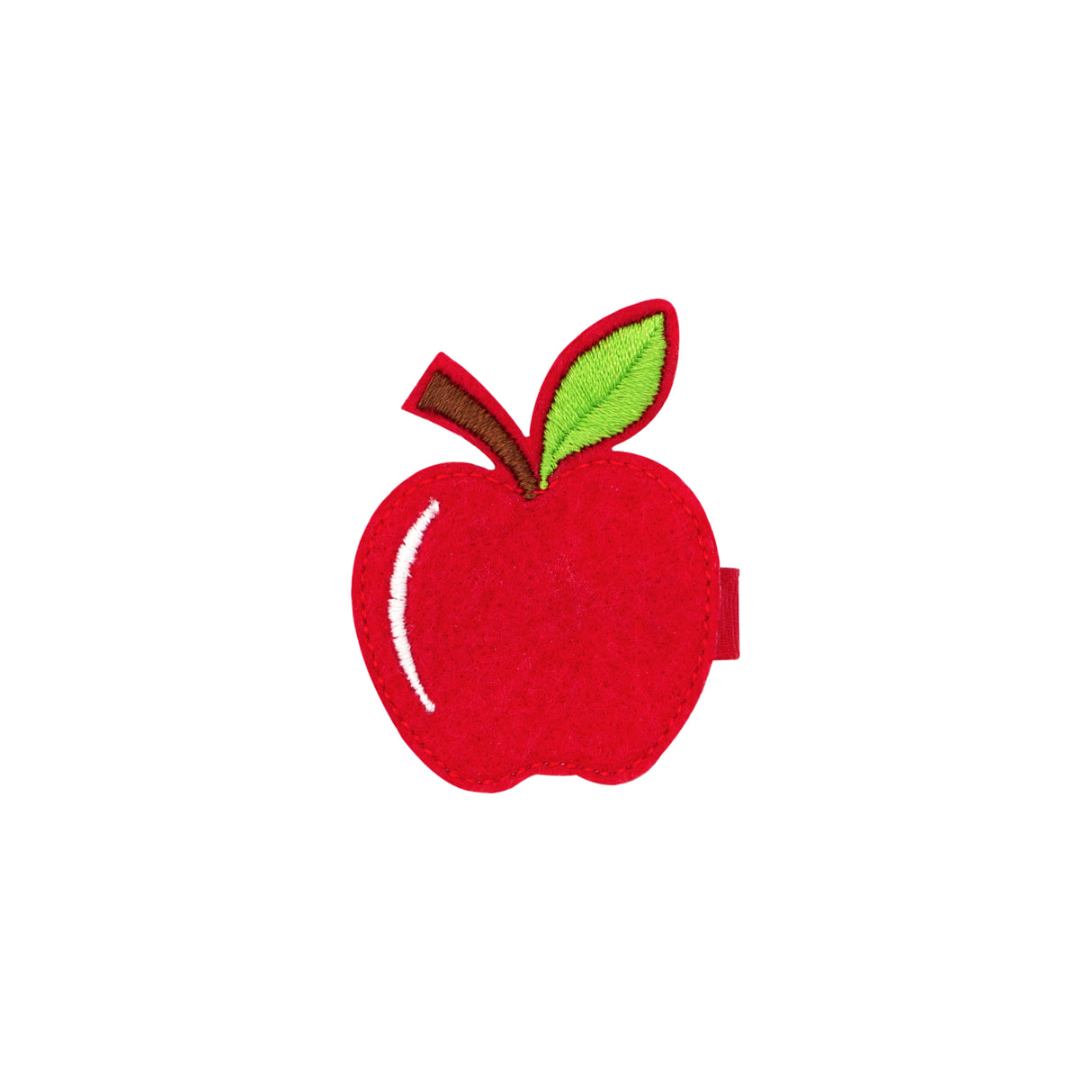 Apple Felt Hair Clip
