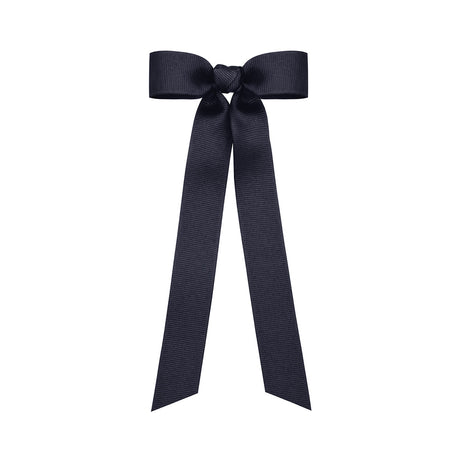 Grosgrain Hair Bowtie with Knot Streamer