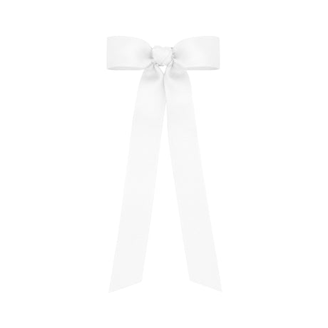 Grosgrain Hair Bowtie with Knot Streamer