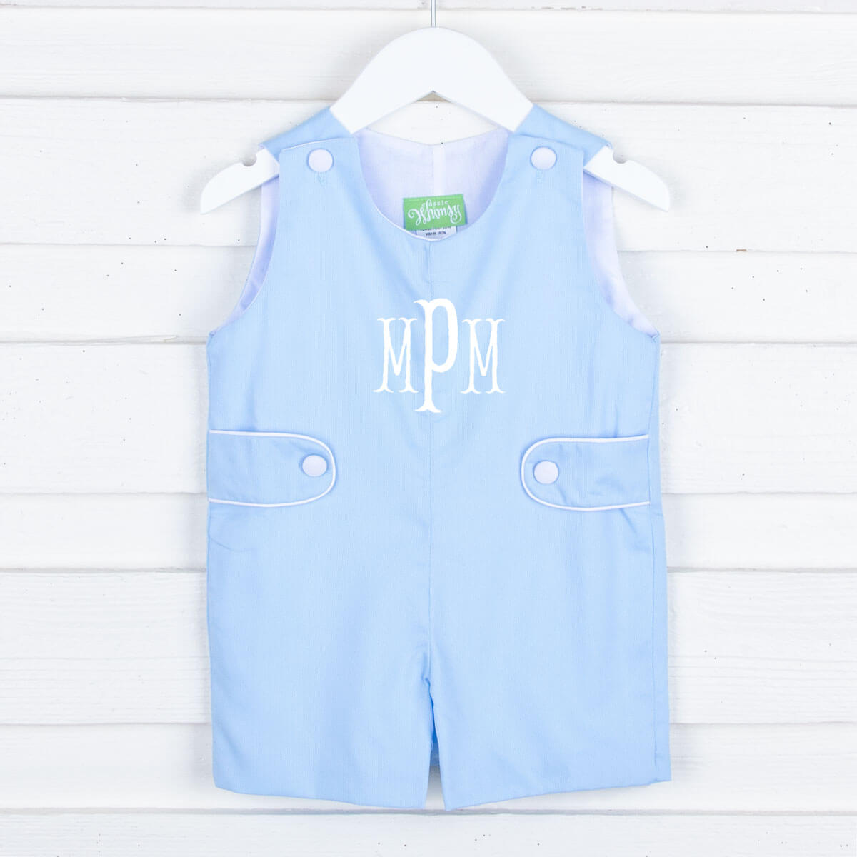 Light Blue Pique Jon Jon