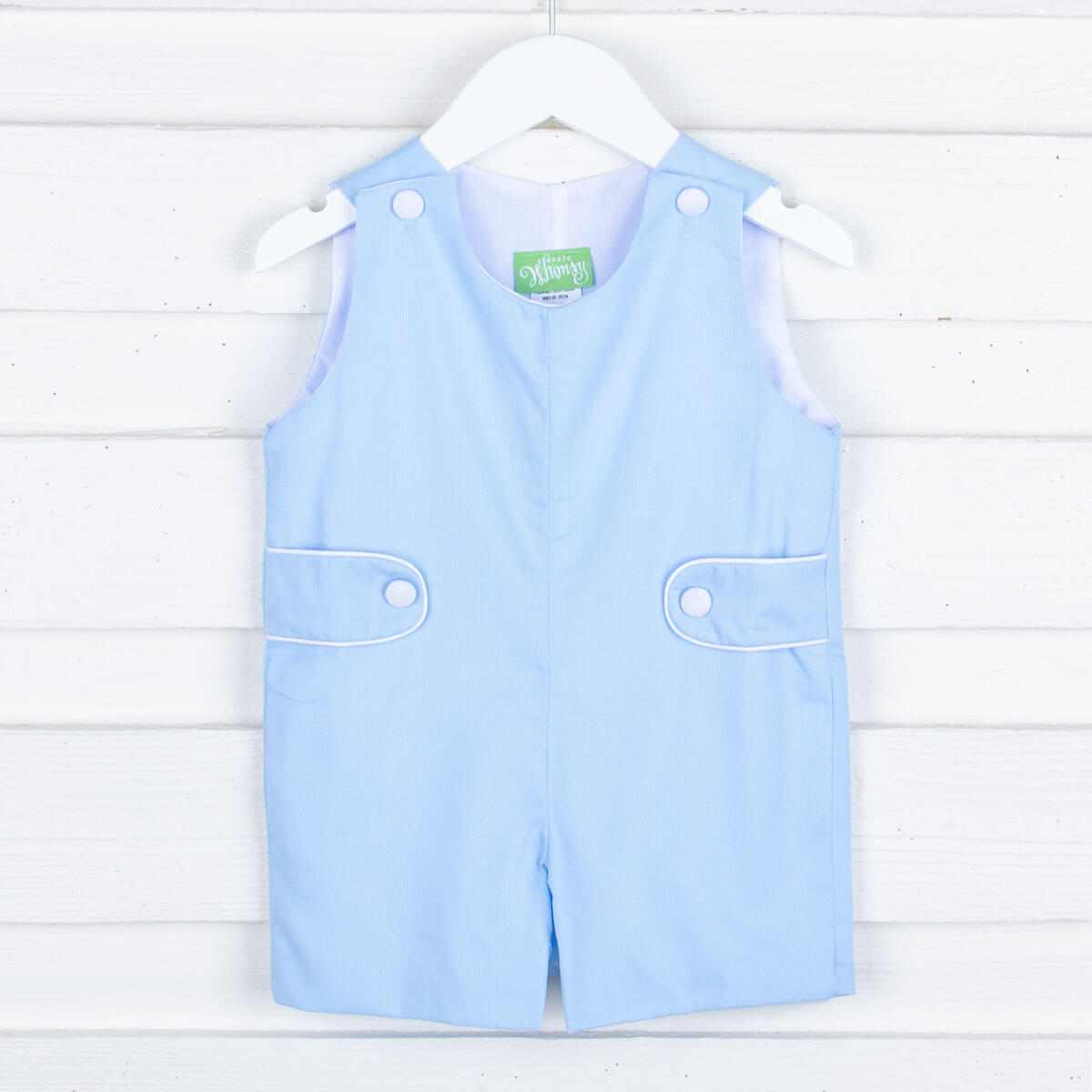 Light Blue Pique Jon Jon