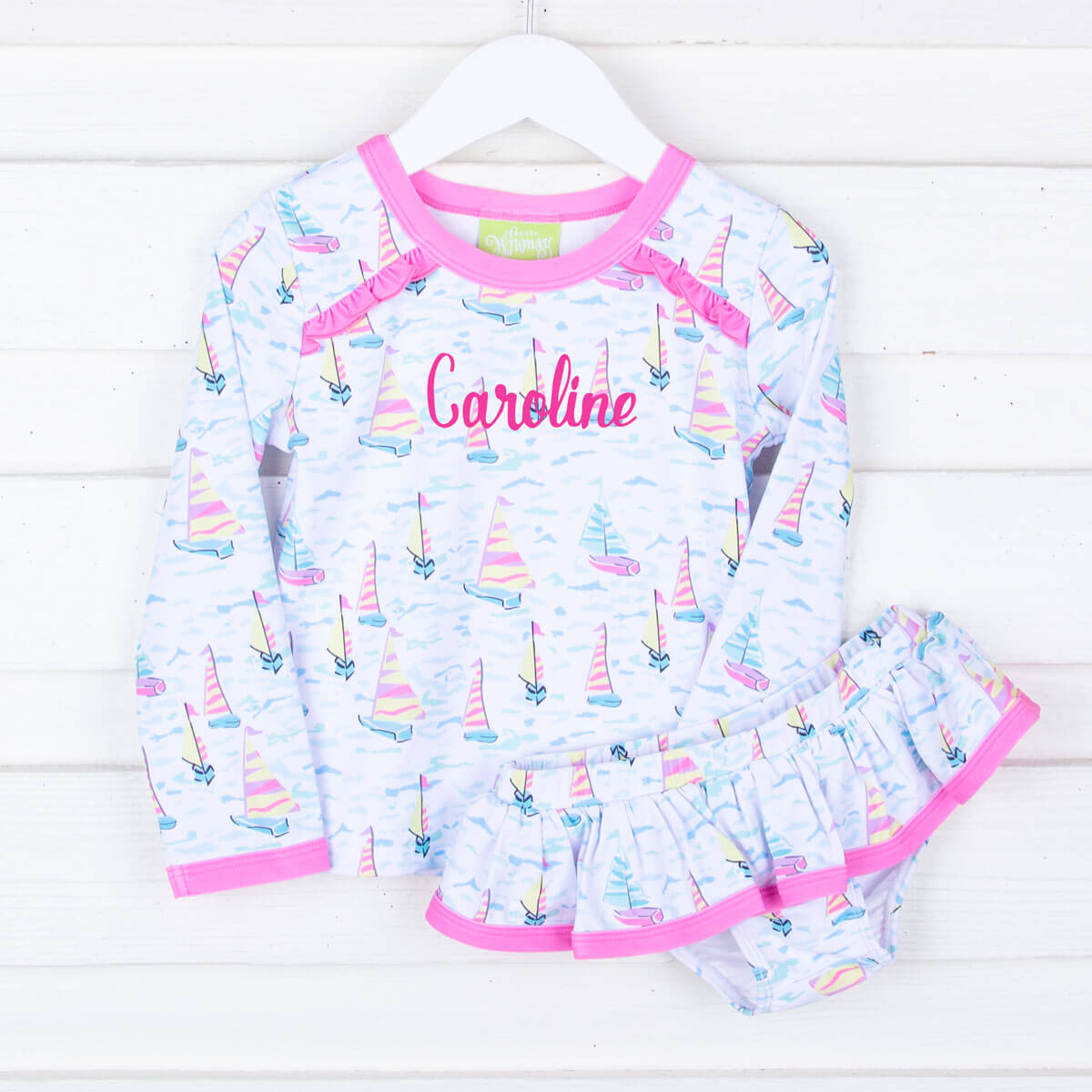 Kauai Sailboat Rash Guard Set