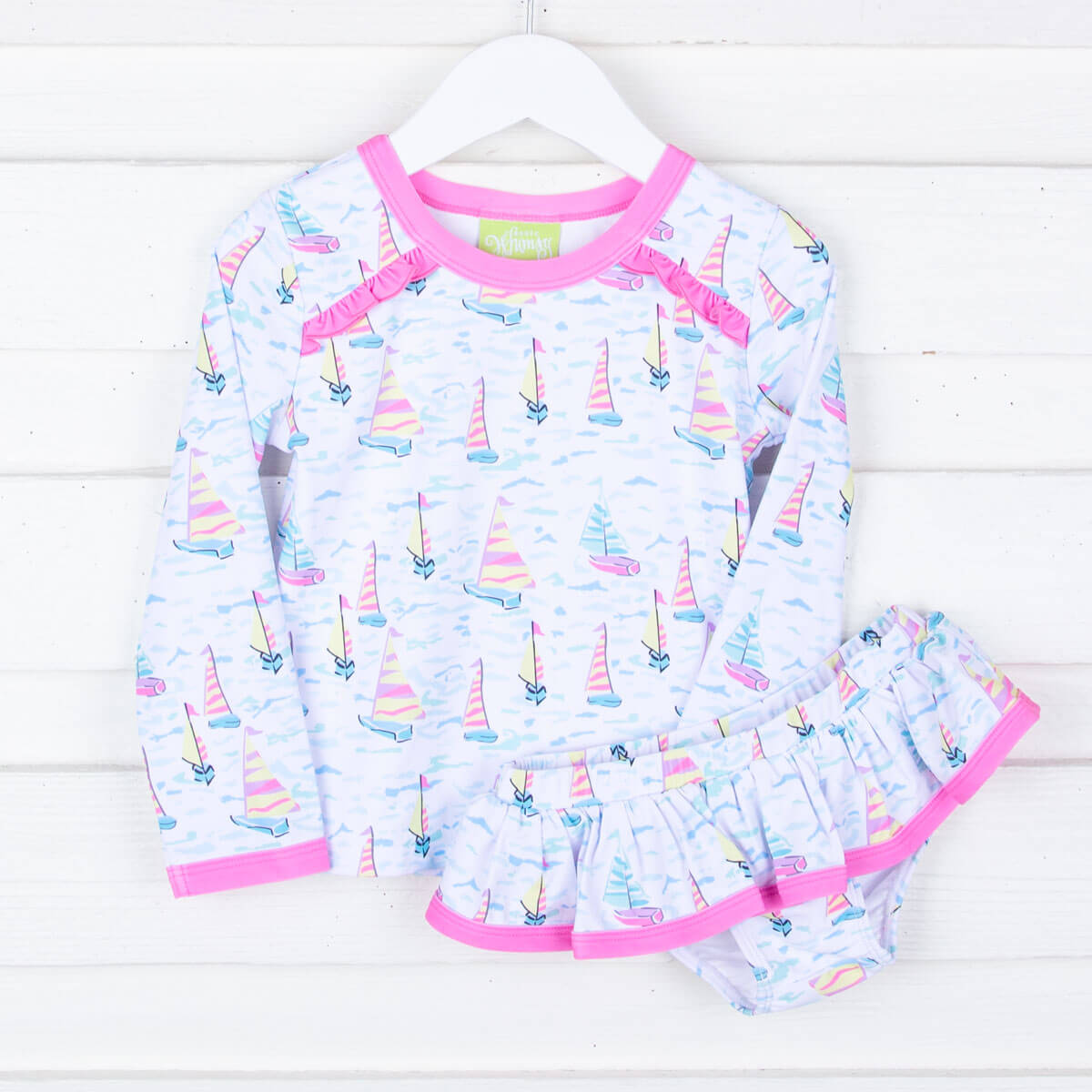 Kauai Sailboat Rash Guard Set