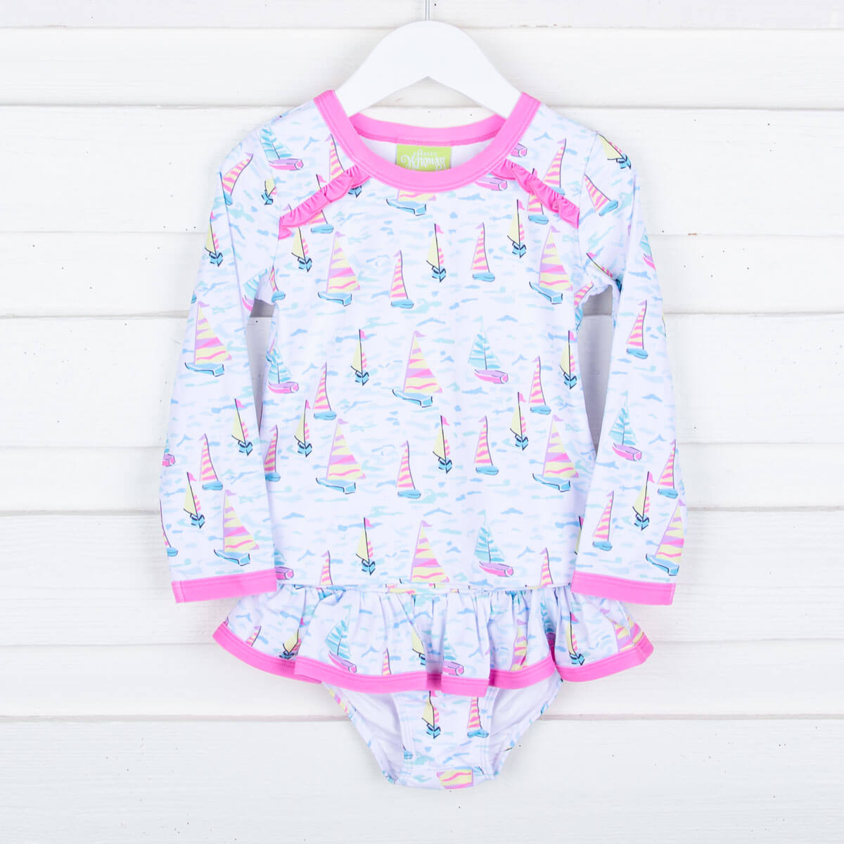 Kauai Sailboat Rash Guard Set