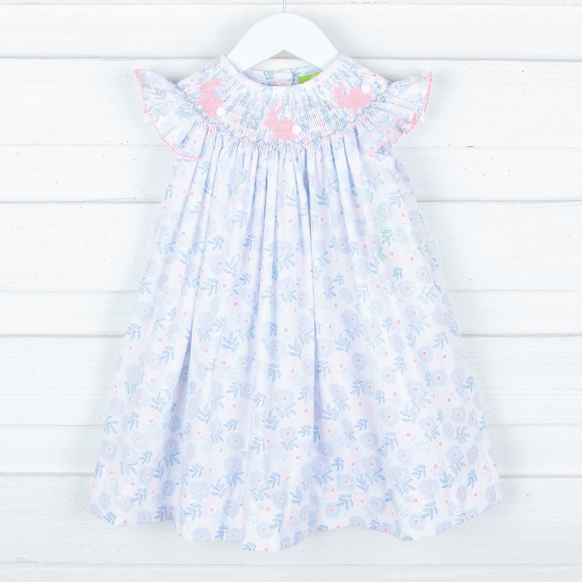 Easter Bunny Smocked Blooming Dress