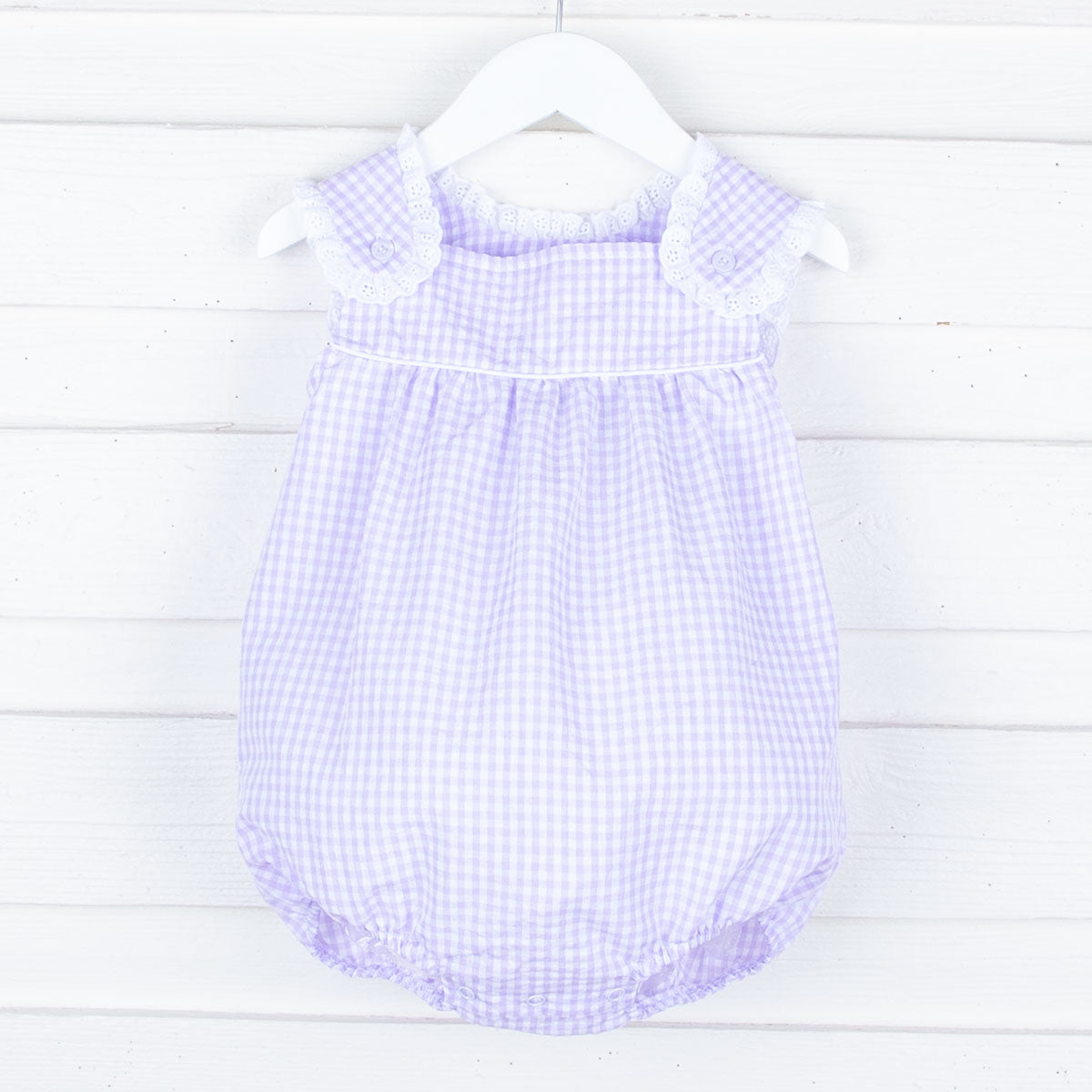 Purple Gingham Lulu Bubble