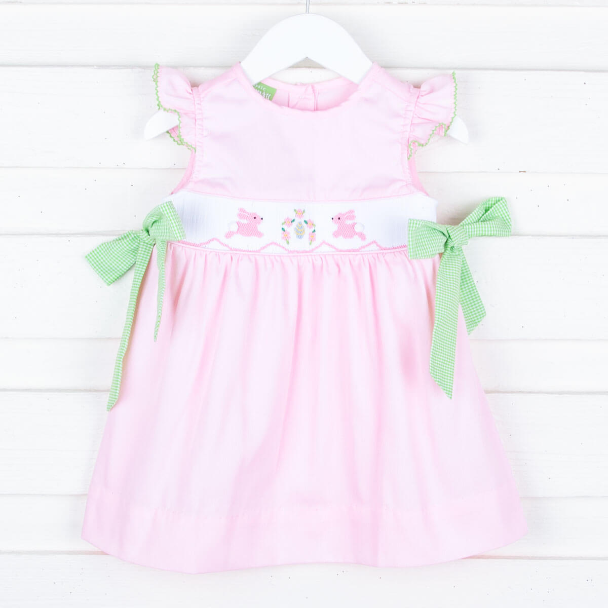 Pink Bunny Smocked Beverly Dress