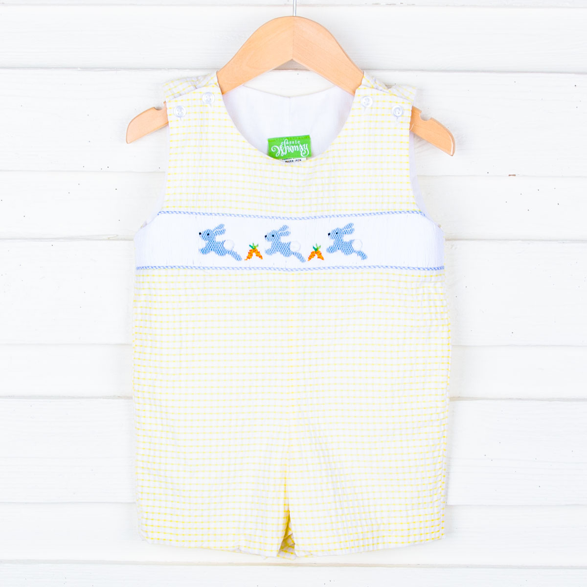 Hoppy Bunnies Smocked Jon Jon